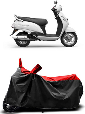 Fastak Two Wheeler Cover for Suzuki(Access 125, Red)