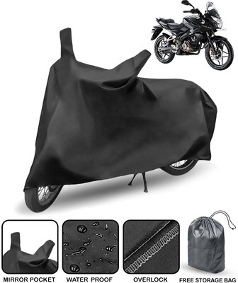 AutoRetail Waterproof Two Wheeler Cover for Bajaj(Pulsar AS 150, Black)