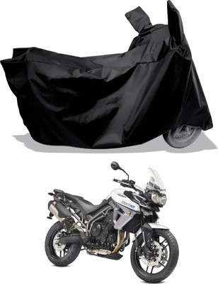 Amexride Two Wheeler Cover for Triumph(Tiger 800 XR, Black)