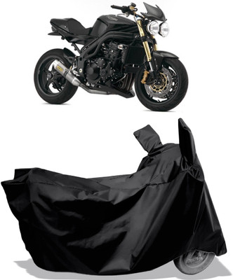 Amexride Two Wheeler Cover for Triumph(Speed Triple ABS, Black)