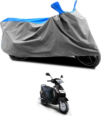 PAGORA Waterproof Two Wheeler Cover for Mahindra(Duro DZ, Grey, Blue)