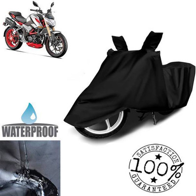 RAAMKM Waterproof Two Wheeler Cover for Hero, Honda(Vespa VXL 125, Black)