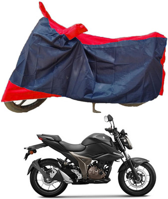 Mdstar Waterproof Two Wheeler Cover for Suzuki(Gixxer 250, Red, Blue)