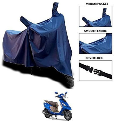 MMSSTAR Waterproof Two Wheeler Cover for TVS(Zest 110, Blue)