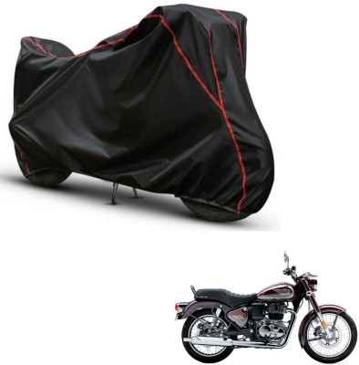 Love Me Two Wheeler Cover for Royal Enfield(Classic 350, Black, Red)