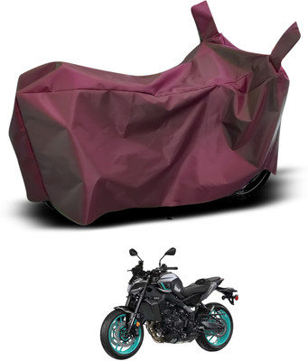 PAGORA Waterproof Two Wheeler Cover for Yamaha(MT 9, Maroon)