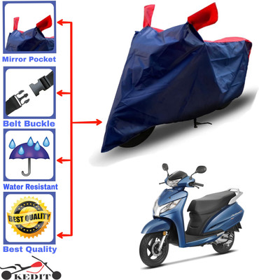 AASHTIK MART Two Wheeler Cover for Honda(Activa 125, Red, Blue)
