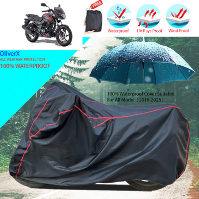 OliverX Waterproof Two Wheeler Cover for Bajaj(Pulsar 150, Black)