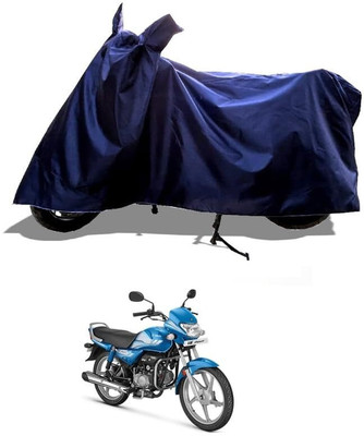 AASHTIK MART Two Wheeler Cover for Hero(HF, Blue)