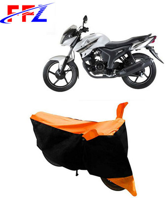 FFZ Waterproof Two Wheeler Cover for Yamaha(SZ X, Black, Orange)
