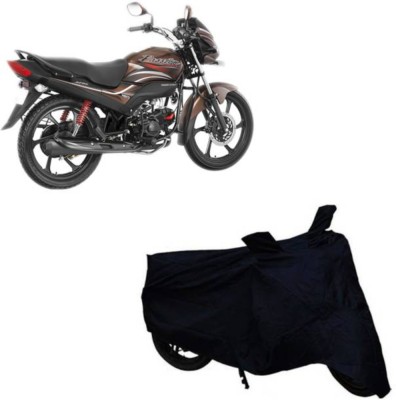 RAAMKM Waterproof Two Wheeler Cover for Hero, Honda, Royal Enfield, TVS(CBZ Extreme, Black)