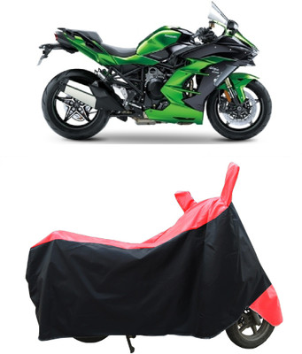 Coxtor Two Wheeler Cover for Kawasaki(Ninja H2 SX, Red)