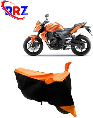 RRZ Waterproof Two Wheeler Cover for Kawasaki(Z750, Black, Orange)
