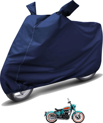 Caronix Waterproof Two Wheeler Cover for Royal Enfield(Classic 350, Blue)