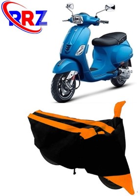 RRZ Waterproof Two Wheeler Cover for Vespa(Vespa SXL, Black, Orange)