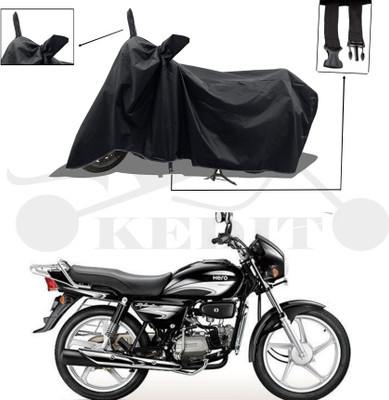KEDIT Two Wheeler Cover for Hero(Splendor Plus, Black)