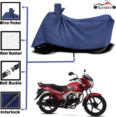KEDIT Two Wheeler Cover for Universal For Bike(Centuro Rockstar, Blue)