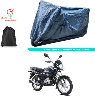 PAGORA Waterproof Two Wheeler Cover for Bajaj(Platina 100, Blue)