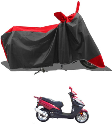 KEDIT Two Wheeler Cover for Mahindra(Red, Black)