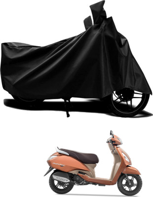 AASHTIK MART Two Wheeler Cover for TVS(Black)