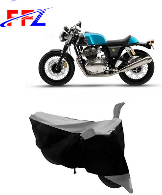 FFZ Waterproof Two Wheeler Cover for Royal Enfield(Continental GT, Black, Grey)