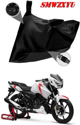 smwzxyu Waterproof Two Wheeler Cover for TVS(Apache RTR 160, Black)