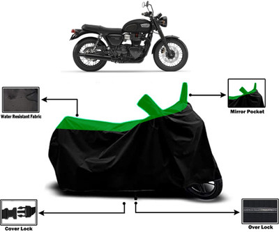 Amexride Two Wheeler Cover for Triumph(Bonneville T100, Green)