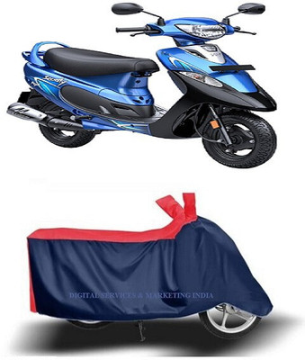 DeepShakshi AUTOMOTIVE Waterproof Two Wheeler Cover for TVS(Pep Plus, Blue)