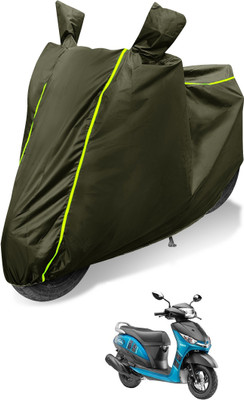Auto Hub Waterproof Two Wheeler Cover for Yamaha(Alpha, Green)