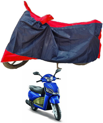 Mdstar Waterproof Two Wheeler Cover for Mahindra(Gusto Electric, Red, Blue)