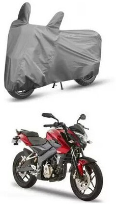 Tritika Waterproof Two Wheeler Cover for Bajaj(Pulsar NS 200, Grey)
