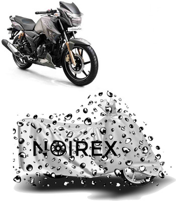 NOIREX Two Wheeler Cover for TVS(Apache RTR 180, Silver)