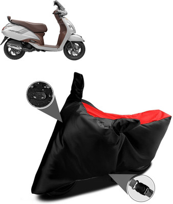 PAGORA Waterproof Two Wheeler Cover for TVS(Jupiter classic, Red)
