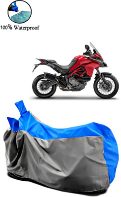 APNEK Waterproof Two Wheeler Cover for Ducati(Multistrada, Grey, Blue)