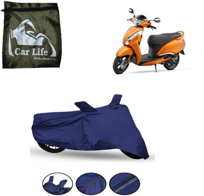 Car Life Waterproof Two Wheeler Cover for TVS(Jupiter classic, Blue)