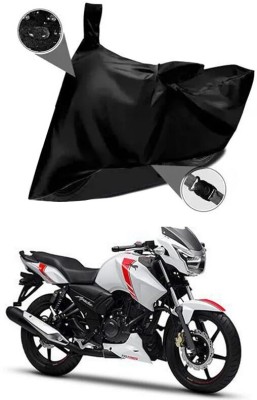 AASHTIK MART Two Wheeler Cover for TVS(Apache RTR 160, Black)