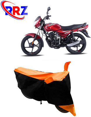 RRZ Waterproof Two Wheeler Cover for Bajaj(CT100, Black, Orange)