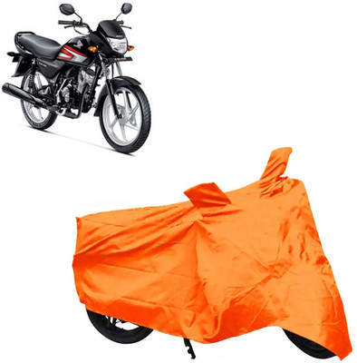 ROYAL AUTO MART Two Wheeler Cover for Honda(CD 110 Dream, Orange)