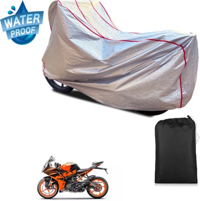 PAGORA Waterproof Two Wheeler Cover for KTM(RC 200 BS6, Silver)