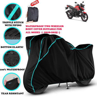 AutoGalaxy Waterproof Two Wheeler Cover for Honda(Xblade, Black)