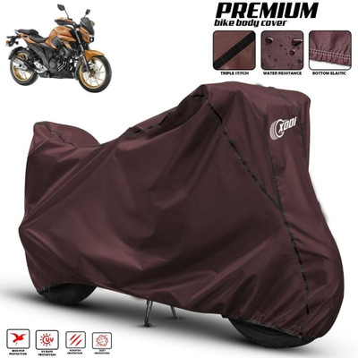 xodi Waterproof Two Wheeler Cover for Yamaha(FZ-S, Maroon, Black)