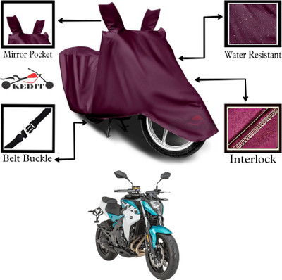 AASHTIK MART Two Wheeler Cover for 22Motors(400NK, Maroon)