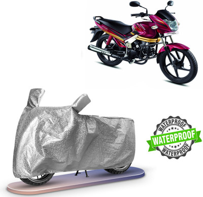ROYAL AUTO MART Waterproof Two Wheeler Cover for Mahindra, Universal For Bike(Centuro, Silver)