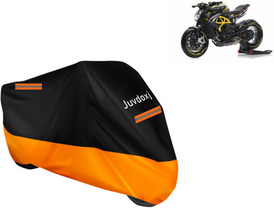 Juvdoxj Waterproof Two Wheeler Cover for MV Agusta(Dragster800 RR, Orange)