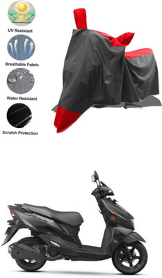 RAQTRO Waterproof Two Wheeler Cover for Suzuki(Avenis 125, Red, Black)