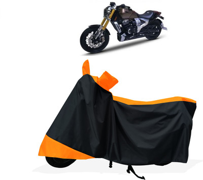 Tricway Two Wheeler Cover for TVS(Zeppelin, Orange)