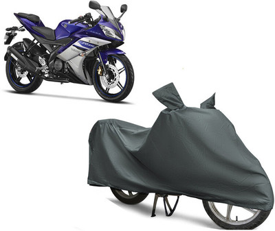 EGAL Waterproof Two Wheeler Cover for Yamaha(YZF-R15 V2 BS6, Grey)