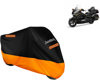 Juvdoxj Waterproof Two Wheeler Cover for Honda(Gold Wing GL1800, Orange)