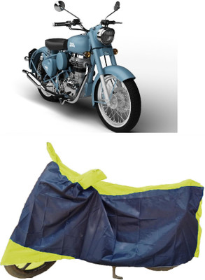 AutoKick Two Wheeler Cover for Royal Enfield(Classic Squadron, Multicolor)