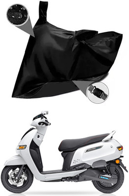 DeepShakshi AUTOMOTIVE Waterproof Two Wheeler Cover for TVS(iQube Electric, Black)